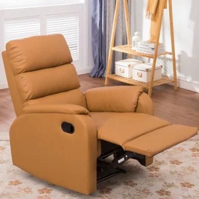 Cheap High Quality Home Furniture Manual Recliner Sofa High Back Comfortable and Soft Office Chair Leisure Single Living Room Sofa