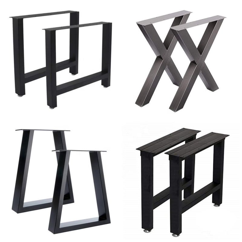 Stainless Steel Cross Frame Chromed Metal Furniture Spider Table Legs