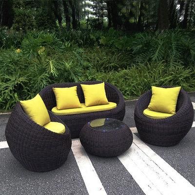 Combination Courtyard Imitation Rattan Table and Chair Sofa Outdoor