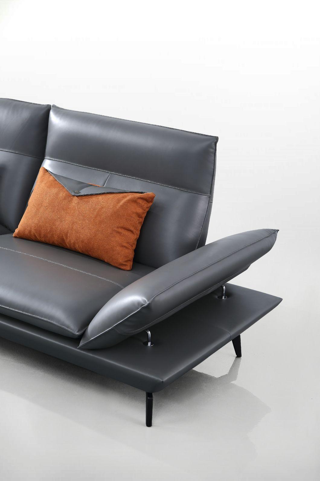 Modern Furniture L Shaped Corner Sofa Set Leather Modern Sofa From Foshan China