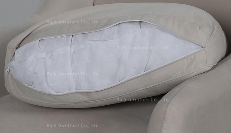 Modern Leisure Fabric Wooden Living Room Couch Furniture Single Sofa