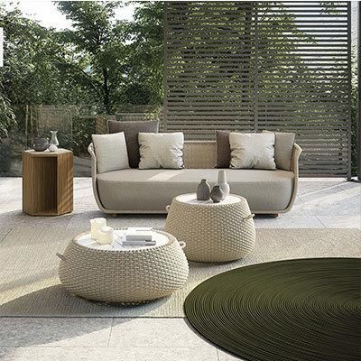 Outdoor Rattan Sofa Chair Hotel Courtyard Villa Balcony Sofa Chair Combination