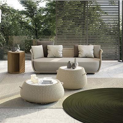 Outdoor Rattan Sofa Chair Hotel Courtyard Villa Balcony Sofa Chair Combination