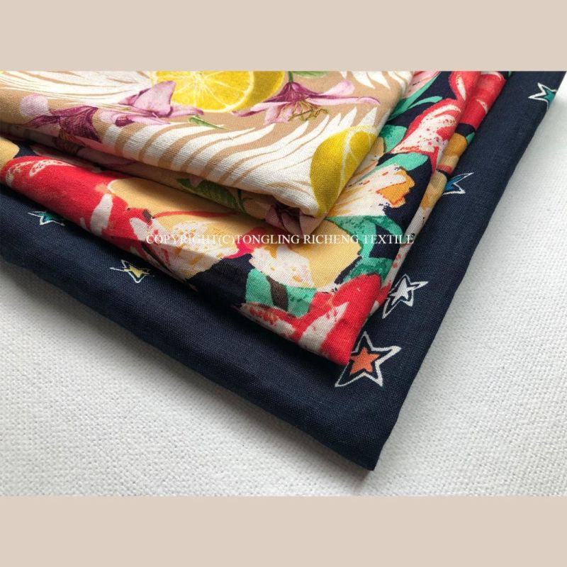 National Style Cotton and Linen Fabric Positioning Printing Fabric DIY Table Cloth Sofa Clothing Summer Fabric