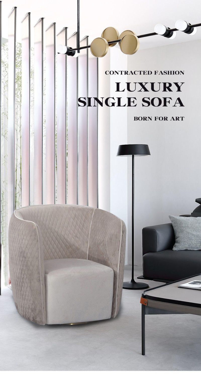 Custom Italian Luxury Genuine Single Sofa