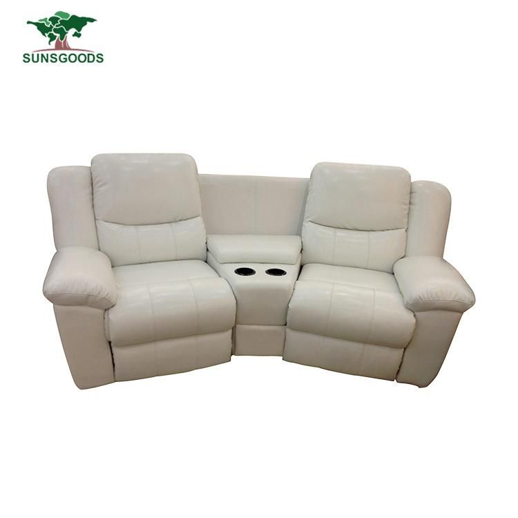 Genuine Leather Living Room Modern Furniture Comfortable Recliner Home Theater Sofa