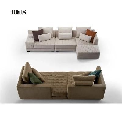 Latest Design Modern Simple Living Room Couch Fabric Modular Sofa
