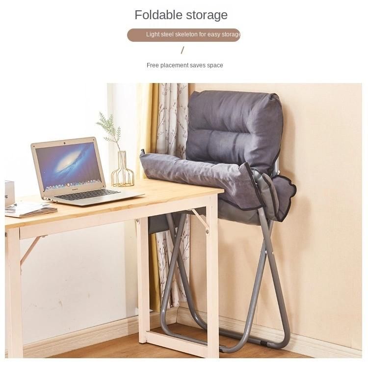 Office Simple Cloth Chair Lazy Sofa Chair Foldable Living Room Single Sofa Chair Leisure Chair Spot Supply