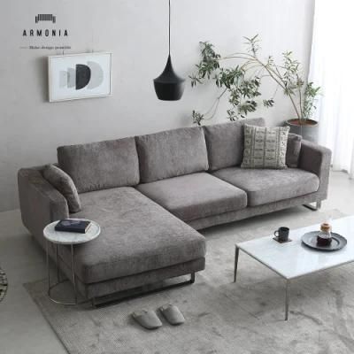 Fabric Non Inflatable Home Furniture Sets Recliner Corner Sofa