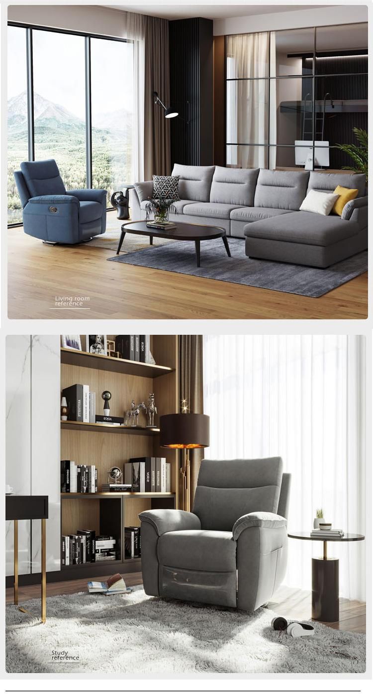 Linsy High Quality Stainless Steel China Set Fabric Recliner Sofa Ls170sf2