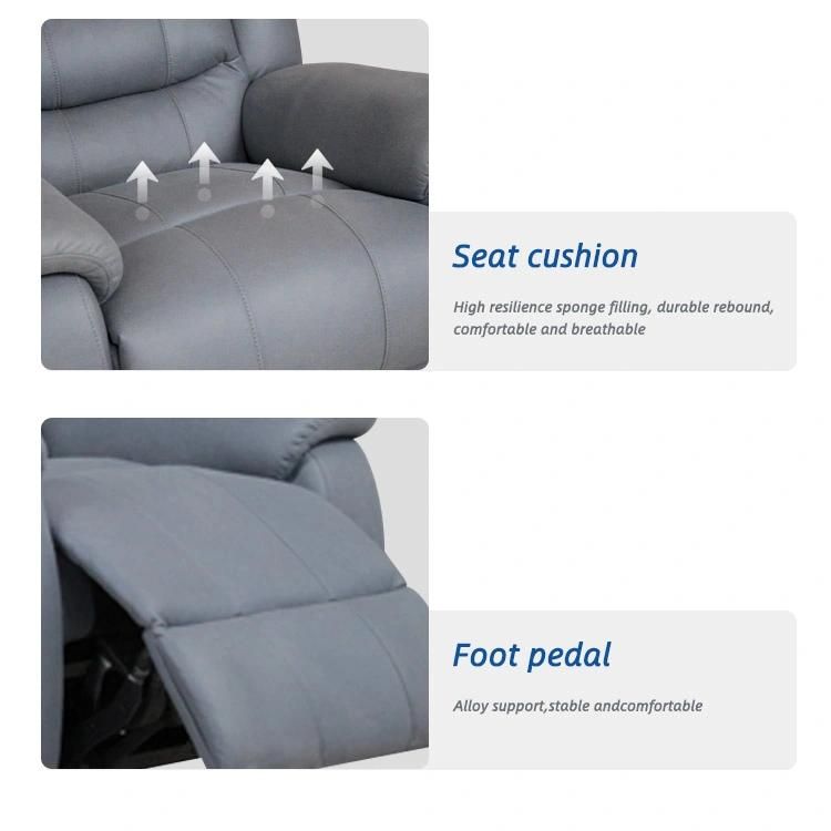 Office Hotel Furniture Adjustable Wire Remote Electric Modern Recliner Sofa