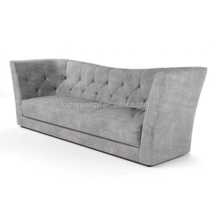 Chesterfield Fabric Double Seat Living Room Sofas Furniture Fabric Seater Combination Sofa Set Furniture