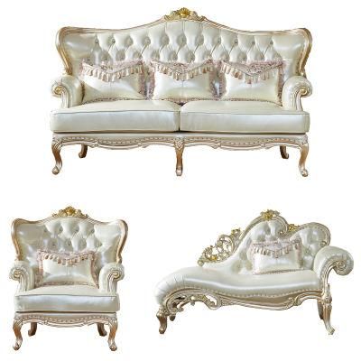 Home Furniture Factory Wholesale Living Room Royal Leather Sofa in Optional Couch Seat and Paint Color