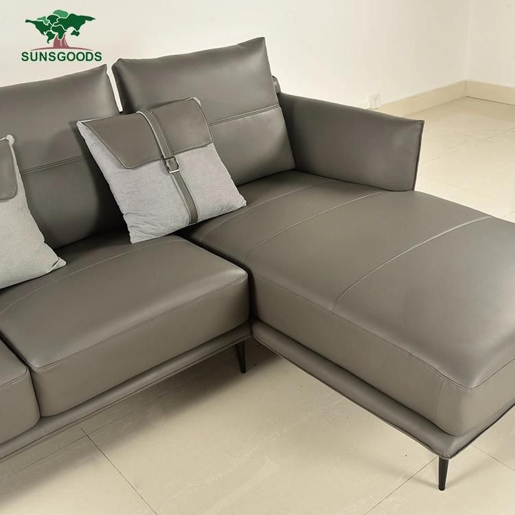 Factory Price Simple Luxury Style L-Shaped Sofa Set