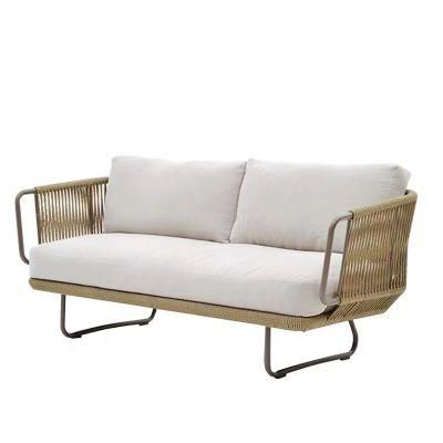 Nordic Outdoor Sofa Table Chair Rattan Chair Combination Courtyard Villa Balcony Living Room Hotel Leisure Rattan Furniture