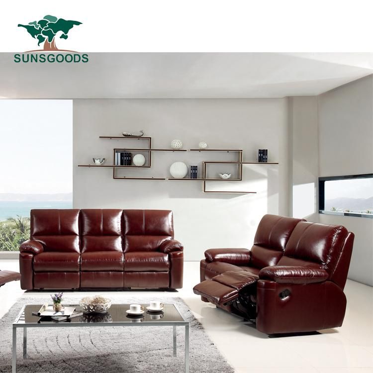 Popular Modern Style Good Quality Massage Sofa Genuine Leather Living Room Chinese Furniture