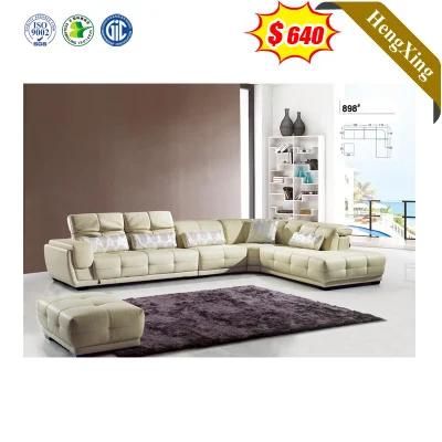 New Model Sectional U Shape 8 Seater Leather Sofa Furniture Set Living Room Sofa