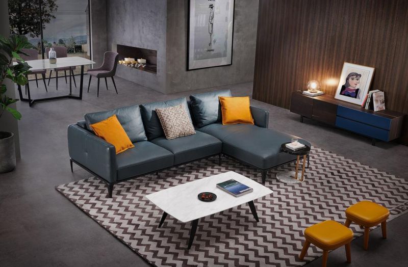Lm81 Latest Corner Sofa, Modern Deign Fabric Living Set in Home and Hotel, Sofa Set Italian Design