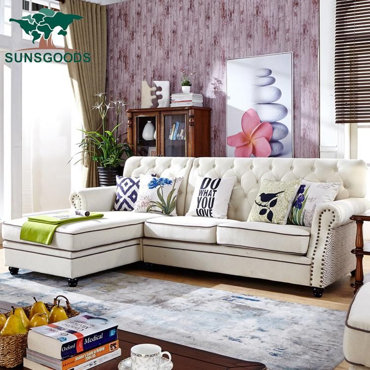 Nice Fabric Oversized Tufted Chaise Lounge Sofa for Sale