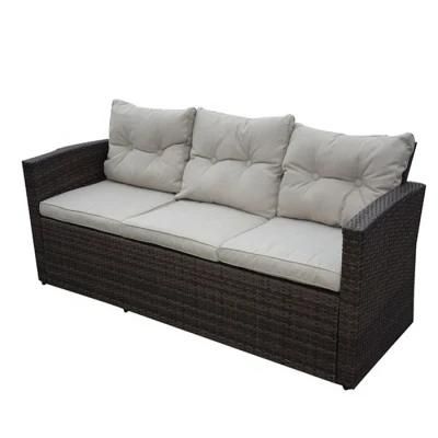 Patio Sofa Brown Chair Sofa Rattan Garden Sofa Set