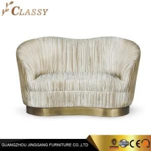 New Design Living Room Furniture Modern Velvet Upholstery Fabric Sofa