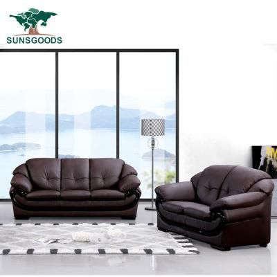 Best Price Dark Brown Colour Sofa Set for Living Room Furniture