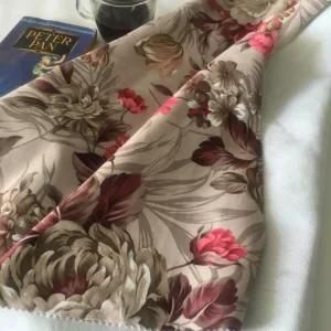 Knitted Flower Printed Sofa Fabric Velvet Upholstery