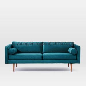 Italian Israel Velvet Sofa Blue