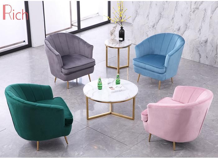 Living Room Armchair Nordic Fabric Single Seater Sofa