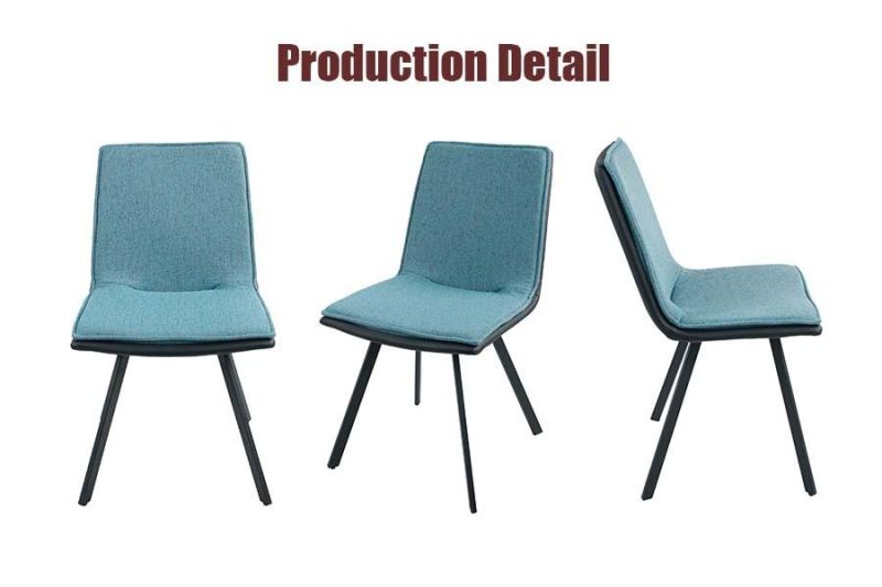 Outdoor Wedding Event Party Furniture Sofa Chair Fabric PU Faux Leather Steel Dining Chair for Home
