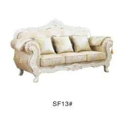 European Luxury Living Room Furniture Wooden Leather/Fabric Sofa