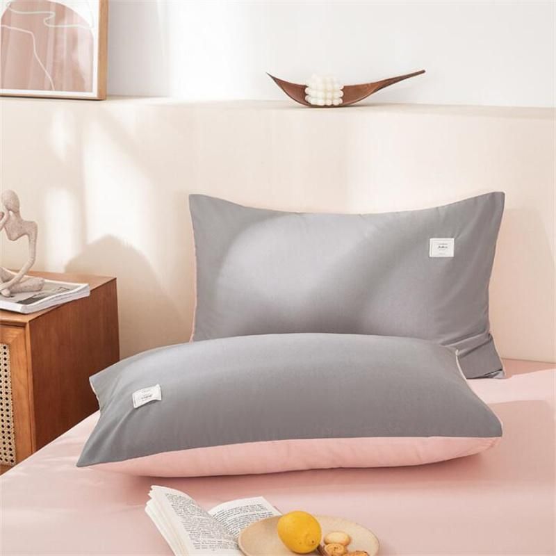 Washed Cotton Pillowcase Thickened 48*78 Skin Breathable Pillow Cover Adult Single Pillowcase Manufacturers