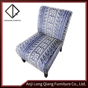 Living Room Modern Sofa Set Deck Chair Wooden Fabric Sofa