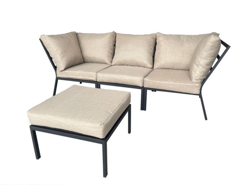 Outdoor Garden Furniture Patio Modular Sofa Sets with Stool Coffee Table