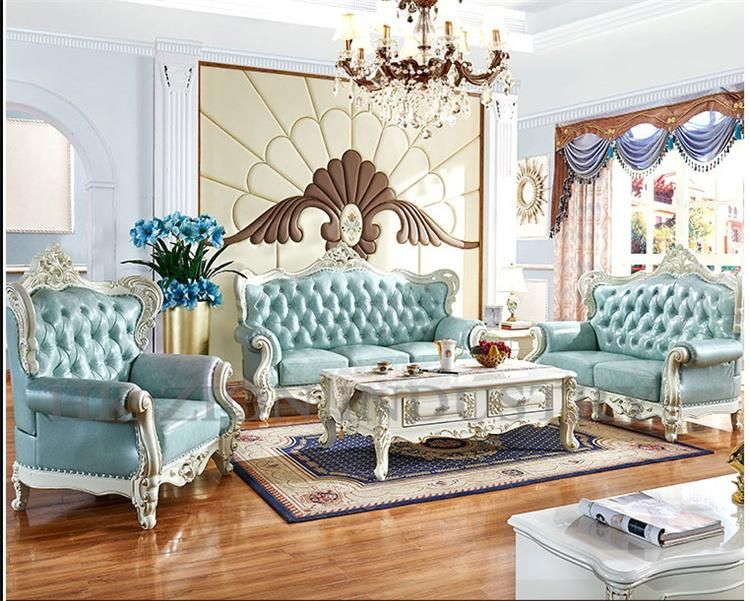 China Manufacturer Classic Style Sofa Leather Recliner Sofa Living Room Furniture Sectional Sofa Genuine Leather Modern Furniture European Style Sofa