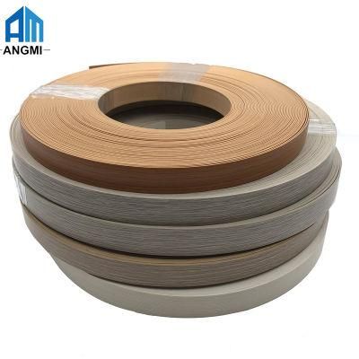 Wholesale High Quality Flexible Adhesive PVC Edge Banding Tape for Kitchen Cabinet Cornor Decoration Edge Banding Trimmer Furniture Accessories