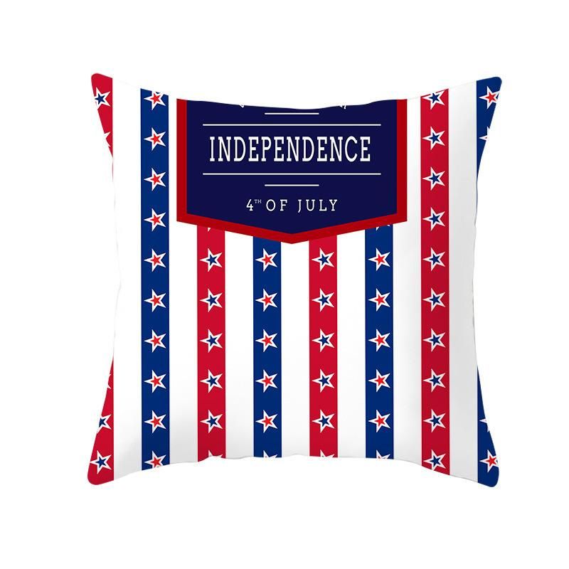 Holiday Decoration Independence Day Series 4 Back Cushion Cover, Sofa Cushion