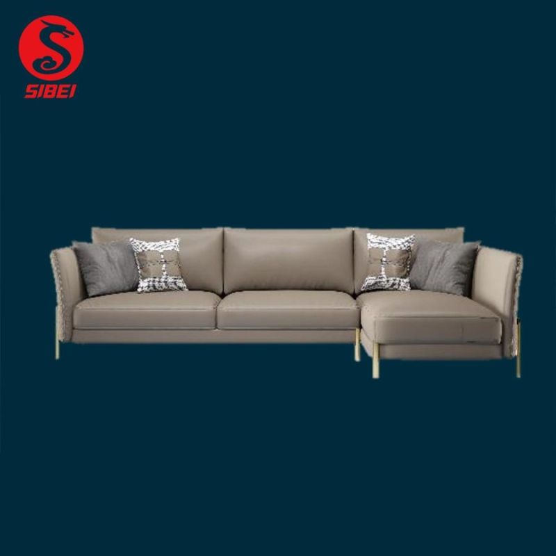 2022 New Arrival Wholesale Modern Home Furniture Leisure Leather Sofa
