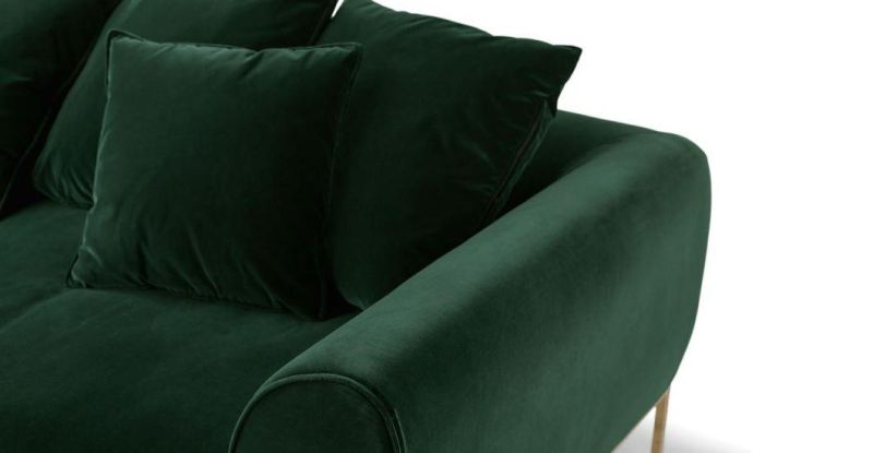 Home Furniture Modern Designer Lounge Sofa Set Fabric Velvet Sofa