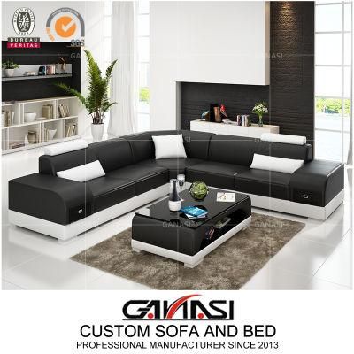 Top China L Shape Leather Sofa for Modern Living Room
