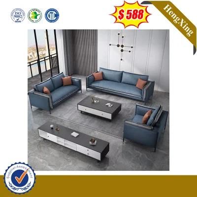 3 Seats Metal Leg Recepiton Bedroom Furniture Leather Office Sofa