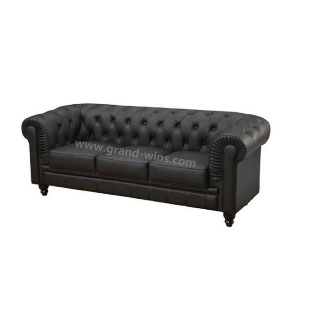 Home Living Room Design Sofa 3 Seater Couch Leather Sofa