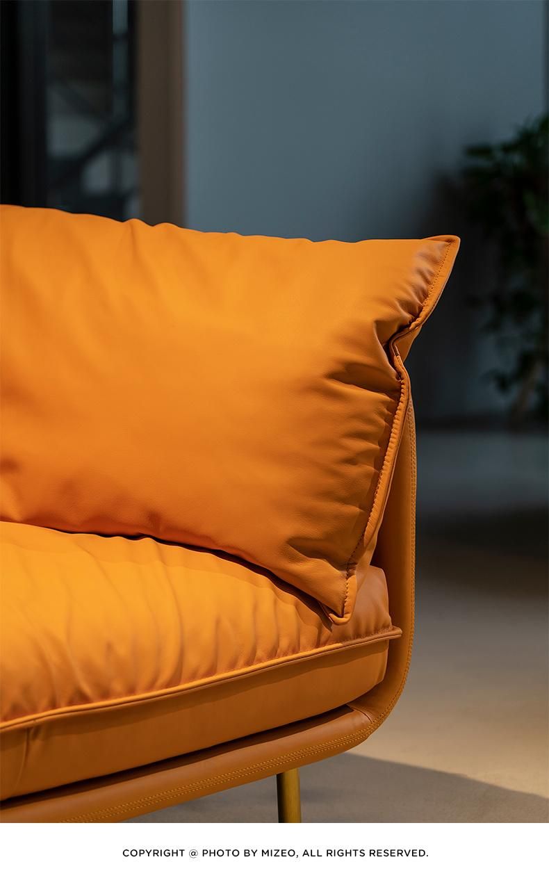 Modern Home Furnitureitalian Style Leather Sofa in Lving Room Furniture