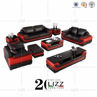 Modern Living Room Furniture Set Genuine Leather Sofa