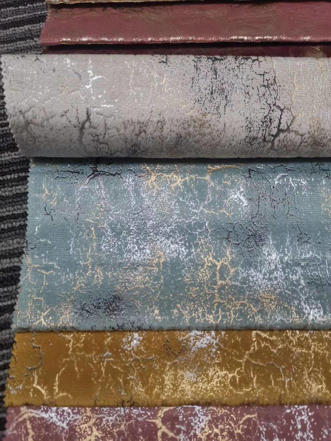 for Sofas or Curtains Dutch Velvet Bronzing Process Composite Fabric