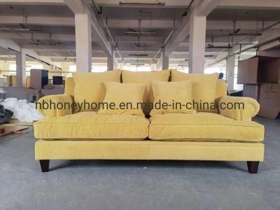 Elegant Yellow Classic Bed Selling Sofa