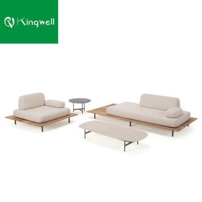 Luxury Outdoor Furniture Hotel Garden Patio Teak Sofa Set with 5 Years Warranty