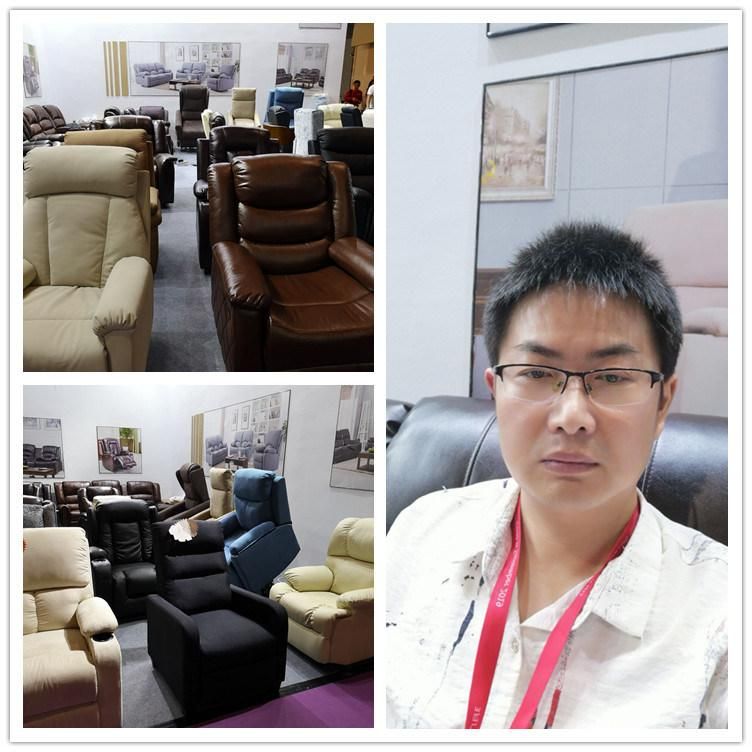 Living Room Furniture Modern Design Leather Functional Manual Recliner Sofa