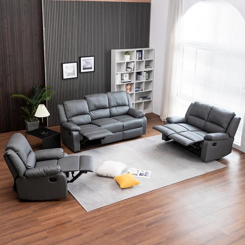 Living Room Sofa Set Manual Recliner 1+2+3 Combined Sofa