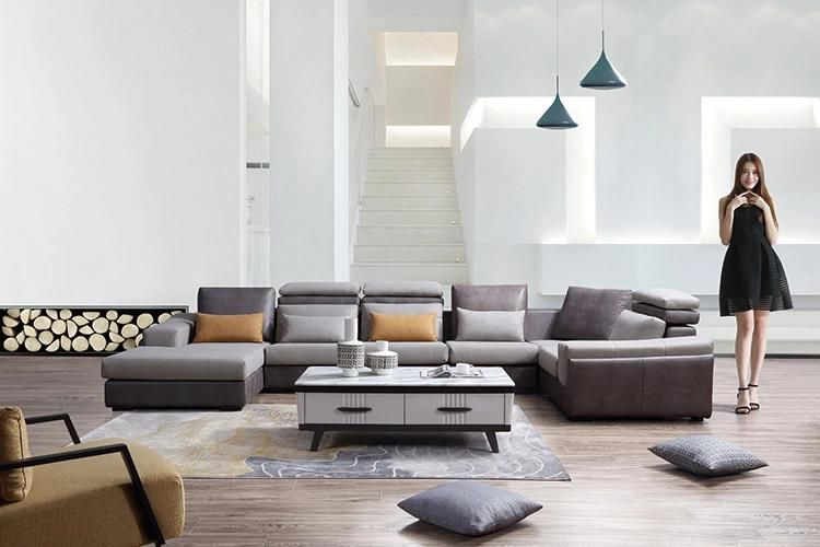 Cloth Sofa Set Three Seater Fabric Sofa Corner Sofa Living Room